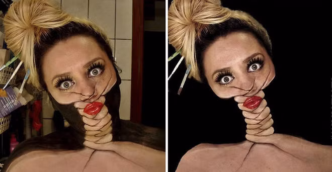 Bí mật bất ngờ phía sau hình ảnh cô gái tự làm mặt mình xoắn lại như ốc vít - Ảnh 11.