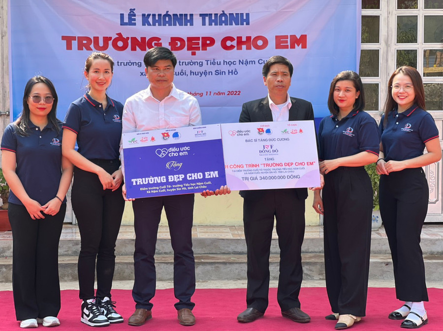 Đến nay đã có 32 điểm trường được khánh thành và bàn giao sử dụng. Đến nay đã có 32 điểm trường được khánh thành và bàn giao sử dụng.