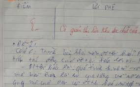 Lời phê cực đắt trong bài kiểm tra chữ xấu hơn gà bới của học sinh lớp 12