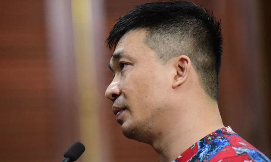 Bị cáo Văn Kính Dương. Ảnh: Thanh Tùng Ngọc Miu khai về cuộc sống vợ chồng hờ với Văn Kính Dương