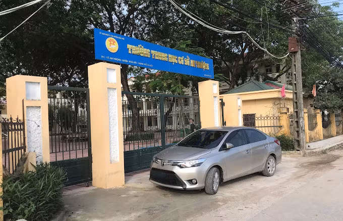 Trường THCS An Thượng hiện có hơn 1.000 học sinh đang theo học. Ảnh: FBNT.