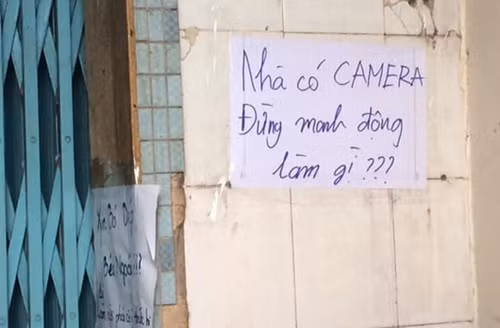 Lời nhắn từ chủ nhà ‘có tâm’.