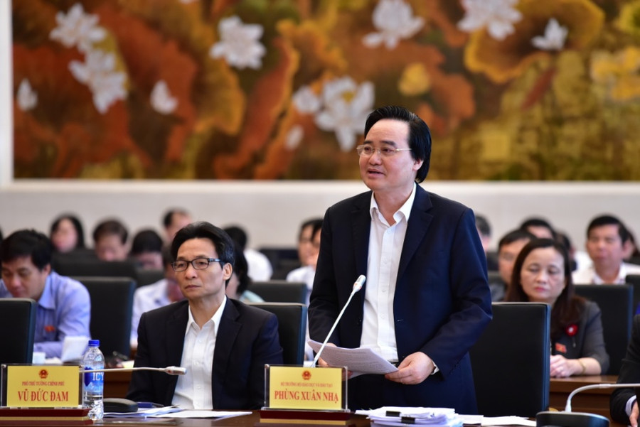 Bộ trưởng Phùng Xuân Nhạ phát biểu tại Hội nghị. Ảnh: Quang Khánh Bộ trưởng Phùng Xuân Nhạ phát biểu tại Hội nghị. Ảnh: Quang Khánh