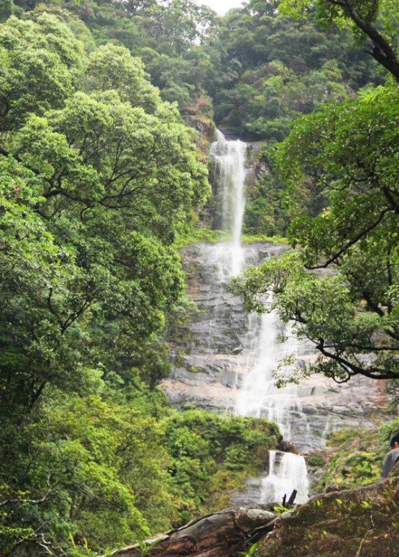 Thác Vũ Môn được ví như hòn ngọc giữa rừng xanh bao la