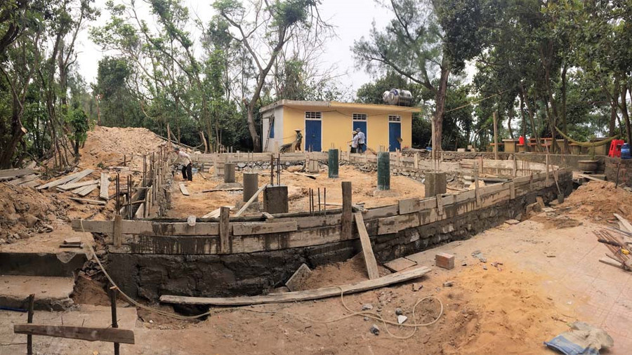 Chùa Quan Âm Tự đã bị phá hoàn toàn và đang xây dựng mới. Chùa Quan Âm Tự đã bị phá hoàn toàn và đang xây dựng mới.