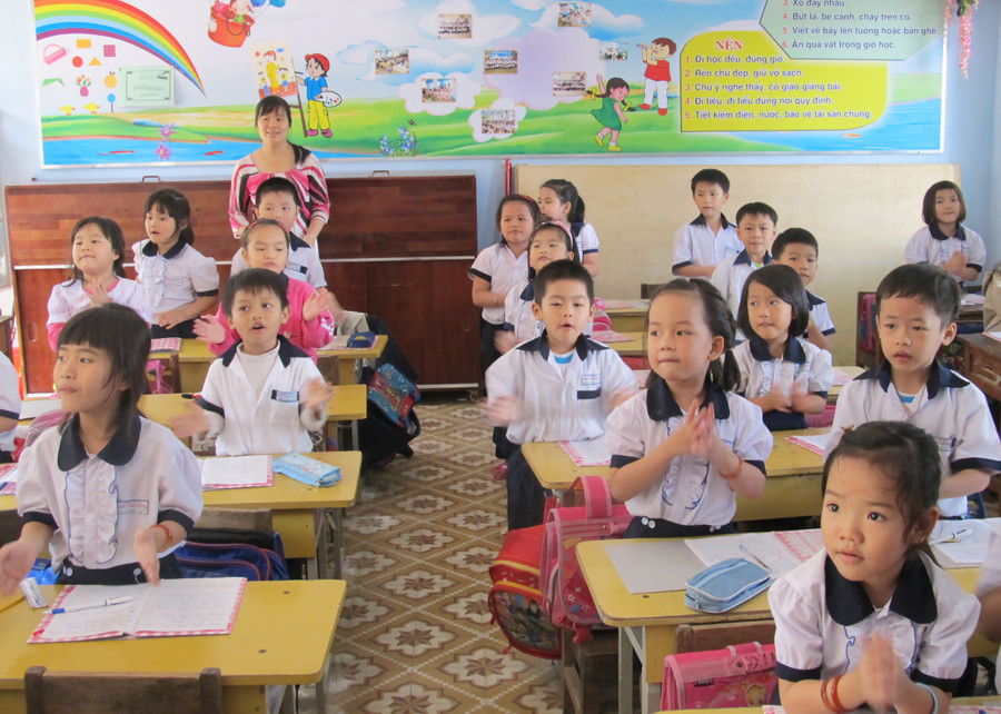 Các nhà trường chủ động xây dựng và tổ chức hoạt động tập thể nhằm cuốn hút học sinh sau kỳ nghỉ Tết
