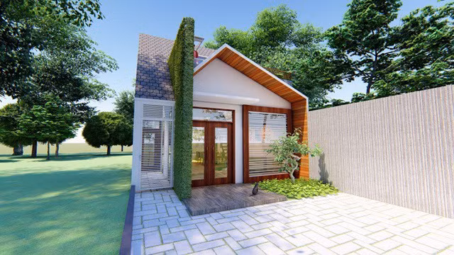 Nhà cấp 4 cực kì tiện nghi có gác lửng đẹp lạ - Ảnh 2.