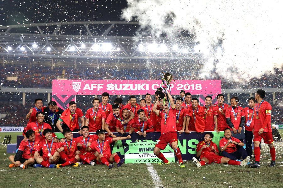 Đội tuyển Việt Nam vô địch AFF Cup. Ảnh: ITN
