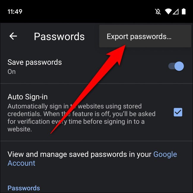 Cách xem lại mật khẩu đã lưu trên Chrome dành cho Android
