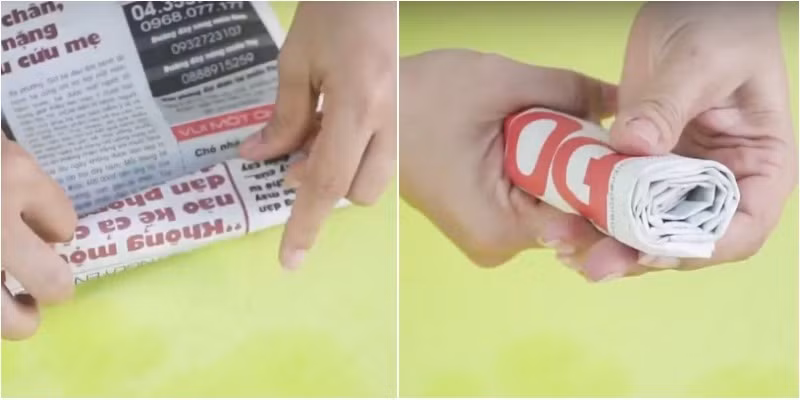 Mài dao bén như mới bằng giấy báo.