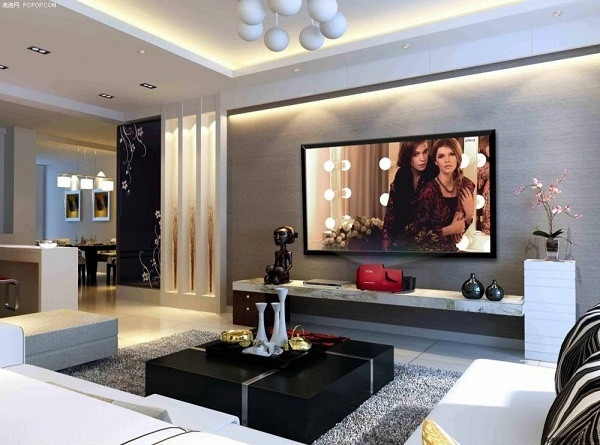Đặt tivi phòng khách hướng hợp tuổi gia chủ. 