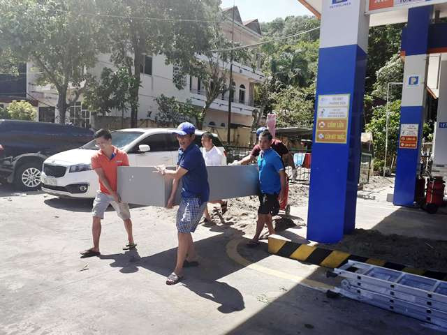 Di dời cột bơm xăng Di dời cột bơm xăng