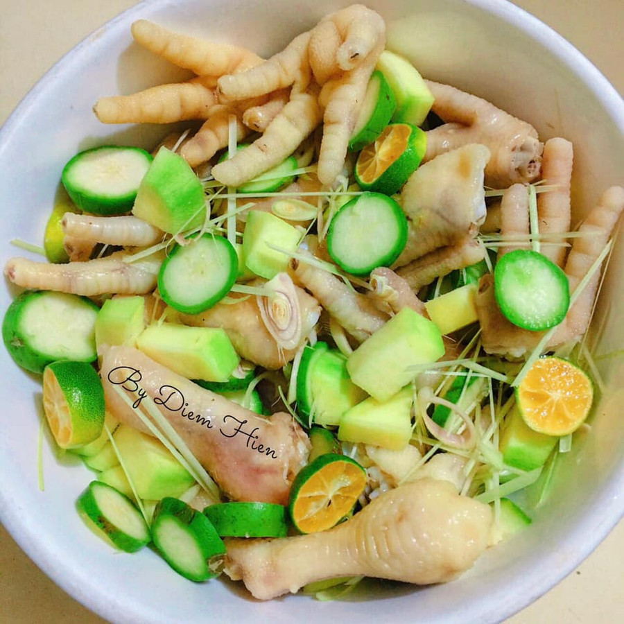 Nguyên liệu đã được sơ chế.