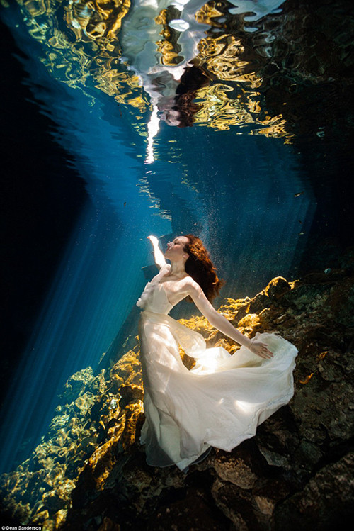 "Đôi khi những chú cá lọt vào khung hình cũng tạo thêm hiệu ứng cho bức ảnh", anh nói thêm. anh-cuoi-dep-ma-mi-trong-ho-than-tien-3