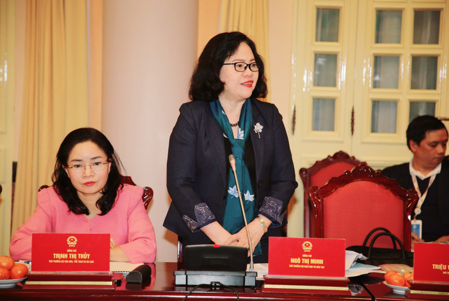 Thứ trưởng Bộ GD&ĐT Ngô Thị Minh là một trong các Ủy viên Hội đồng Bảo trợ Quỹ Bảo trợ trẻ em Việt Nam. Thứ trưởng Bộ GD&ĐT Ngô Thị Minh là một trong các Ủy viên Hội đồng Bảo trợ Quỹ Bảo trợ trẻ em Việt Nam.