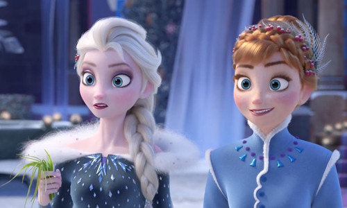 Nhân vật Elsa (trái) và Anna trong phim. Nhân vật Elsa (trái) và Anna trong phim.