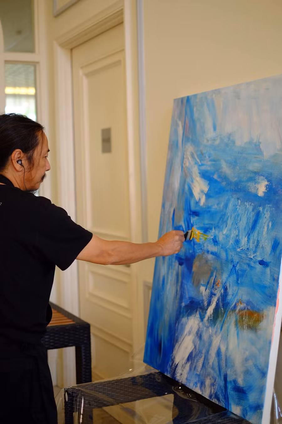 Họa sĩ Trần Lưu Mỹ.