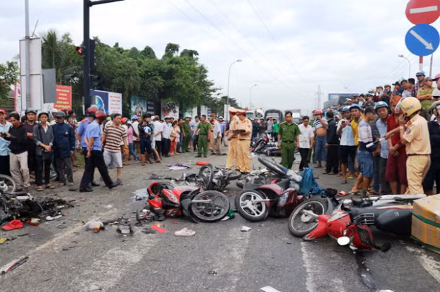 Vụ tai nạn thảm khốc ở Long An: Xác định vận tốc xe container thời điểm tai nạn 1