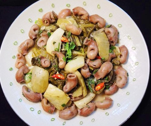 Món ăn, dưa cải chua, cá chép, sườn xào, mực tươi, Món ăn, dưa cải chua, cá chép, sườn xào, mực tươi,