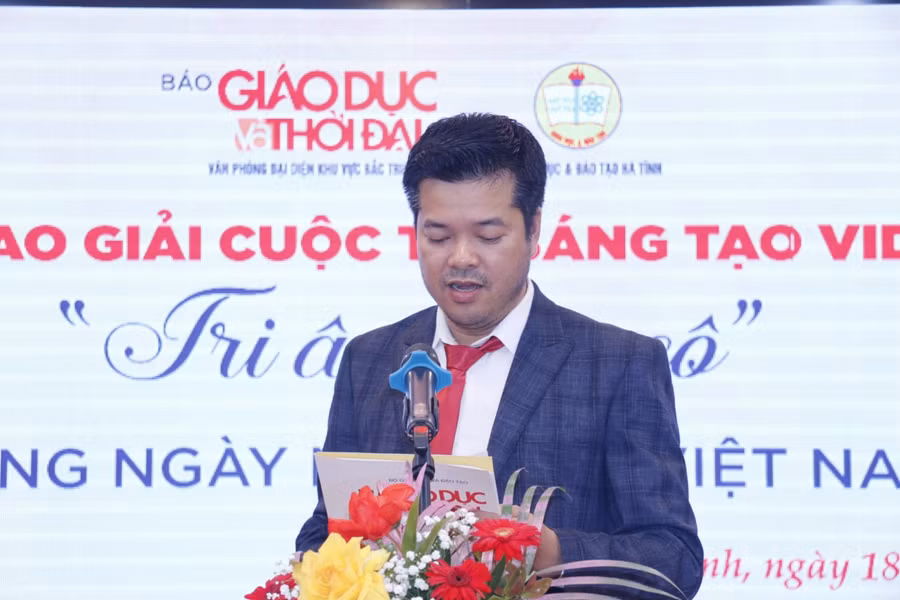 Nhà báo Nguyễn Văn Dũng - Trưởng VP đại diện Báo Giáo dục và Thời đại, Khu vực Miền Trung - Tây Nguyên.