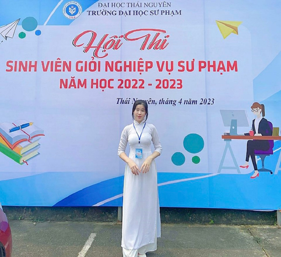 Hoàng Thị Như Quỳnh hiện đang là sinh viên trường Đại học Sư phạm (ĐH Thái Nguyên).