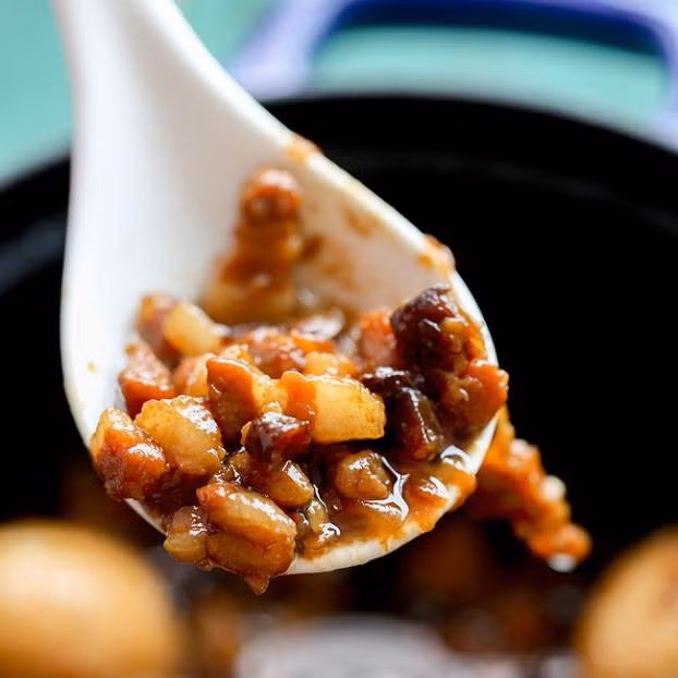 Công thức nấu cơm thịt kho kiểu Đài Loan cực ngon chị em không thể bỏ qua 7