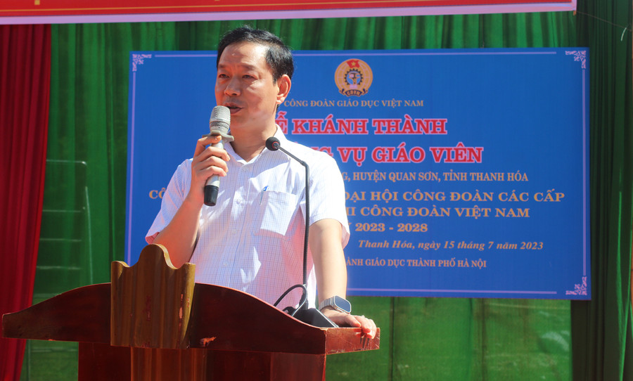 Ông Tạ Hồng Lựu - Phó Giám đốc Sở GD&amp;ĐT Thanh Hóa. Ảnh: LT.