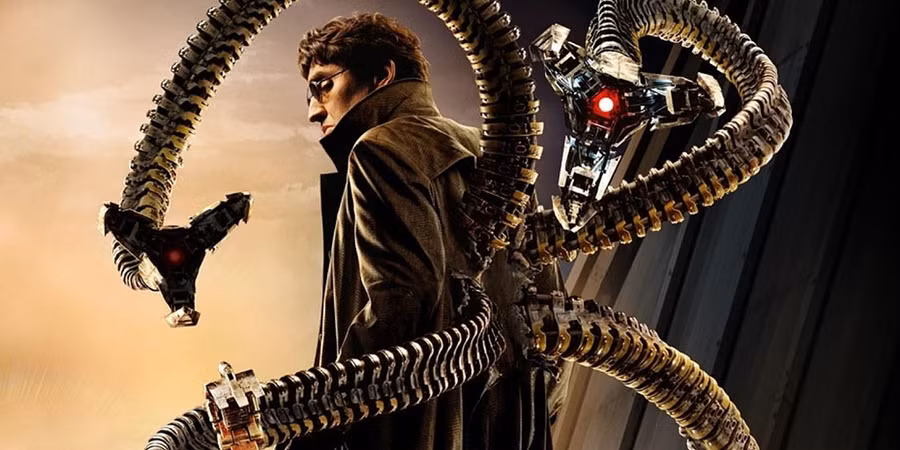 Iron Man là người phát minh ra các xúc tu của tiến sĩ Otto Octavius: Kịch bản Iron Man 1 đã trải qua nhiều khâu chỉnh sửa. Trong đó, tình tiết liên quan đến việc Tony Stark tạo ra xúc tu của tiến sĩ Otto Octavius - kẻ thù của Người Nhện trong Spider Man 2 đã bị cắt bỏ. Hãng Sony nắm giữ bản quyền của Spider Man. Do vậy, tình huống trên sẽ không bao giờ xảy ra. 8 su that thu vi phia sau hau truong ‘Iron Man’ 2008 hinh anh 6