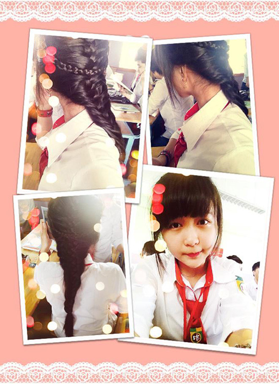 Nàng nào khéo tay hơn có thể tạo những kiểu thắt bím thật nữ tính. Thế này thì chẳng cần trang điểm, đi học bạn vẫn xinh phải không nào. lam-dep-di-hoc-9-2078-1443003389.jpg