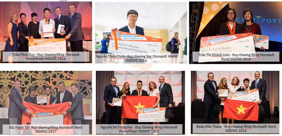 Đoàn Việt Nam liên tiếp giành Huy chương thế giới MOSWC