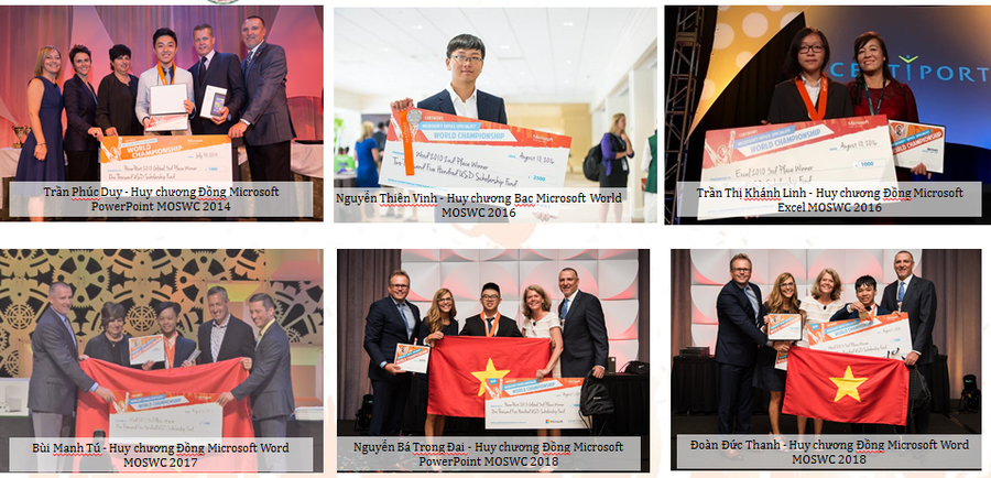 Đoàn Việt Nam liên tiếp giành Huy chương thế giới MOSWC Đoàn Việt Nam liên tiếp giành Huy chương thế giới MOSWC