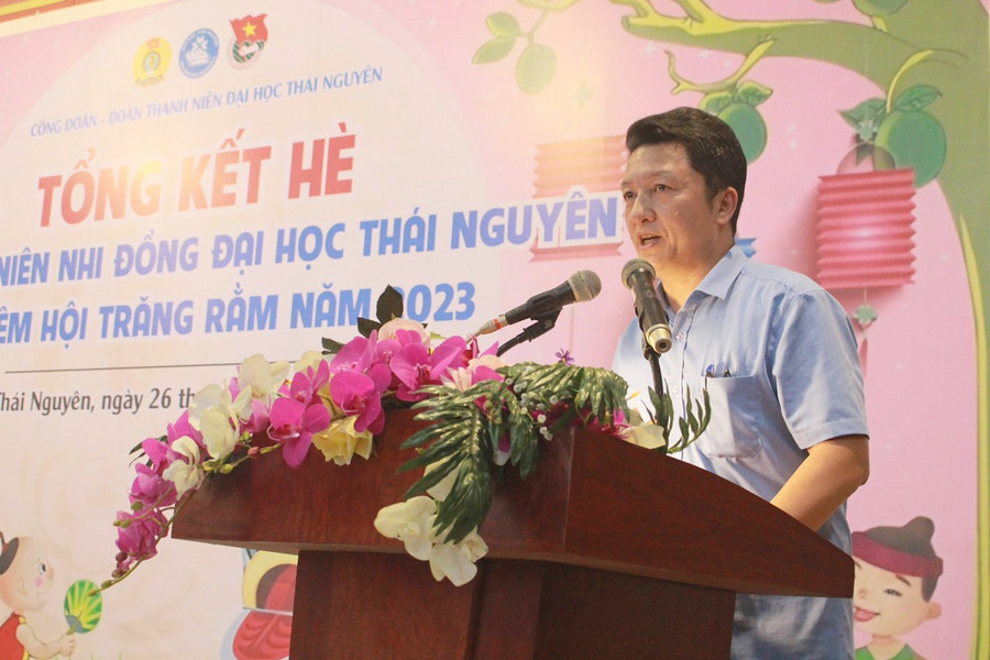 PGS.TS Nguyễn Thanh Hà, Phó Chủ tịch Hội đồng, phụ trách Công đoàn Đại học Thái Nguyên phát biểu tại chương trình. PGS.TS Nguyễn Thanh Hà, Phó Chủ tịch Hội đồng, phụ trách Công đoàn Đại học Thái Nguyên phát biểu tại chương trình.