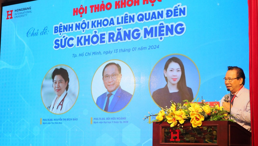 PGS.TS.BS Lê Đức Lánh - Trưởng khoa RHM HIU phát biểu khai mạc chương trình. PGS.TS.BS Lê Đức Lánh - Trưởng khoa RHM HIU phát biểu khai mạc chương trình.