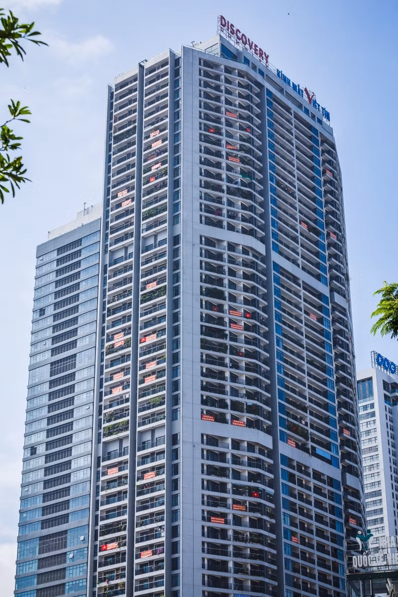 Chung cư Discovery Complex số 302 Cầu Giấy. Ảnh: Cư dân cung cấp.