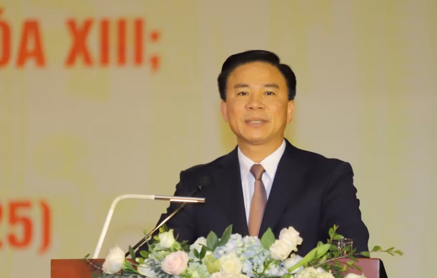 Ông Đỗ Trọng Hưng, Bí thư Tỉnh ủy Thanh Hóa nhấn mạnh việc phát triển của Thanh Hoá có phần đóng góp rất lớn của báo chí. (Ảnh: BTH).