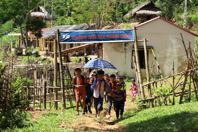 Điểm lẻ trường Tiểu học Thanh Xuân, huyện vùng cao Quan Hóa, Thanh Hóa