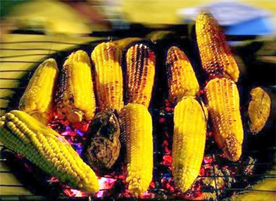 Hương vị bắp nướng quê nhà