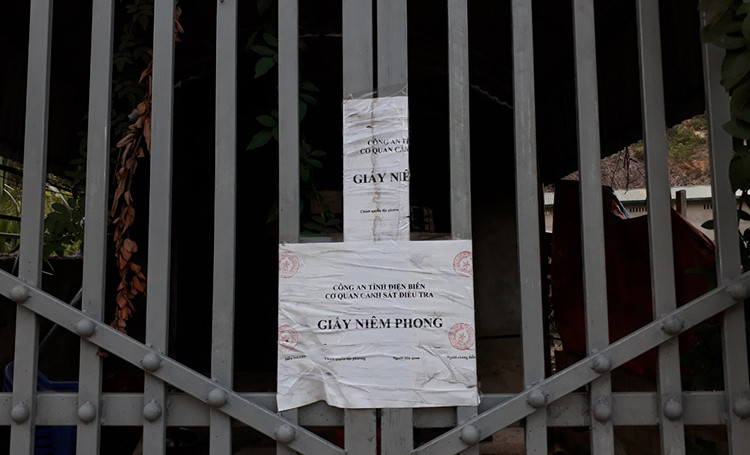 Nhà Bùi Văn Công bị xác định là hiện trường chính của vụ án. Ảnh:Phạm Dự. Nhà Bùi Văn Công, nơi xác định là hiện trường chính của vụ án. Ảnh: Phạm Dự.