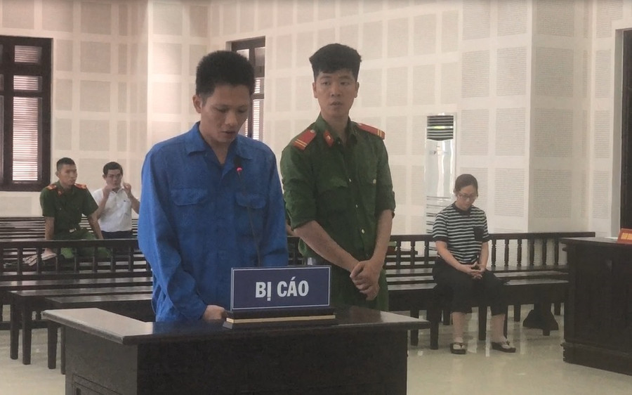  Bị cáo Long tại phiên tòa xét xử