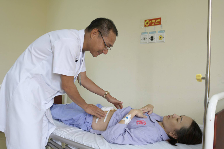 Bệnh nhân lồng ruột ổn định sau phẫu thuật