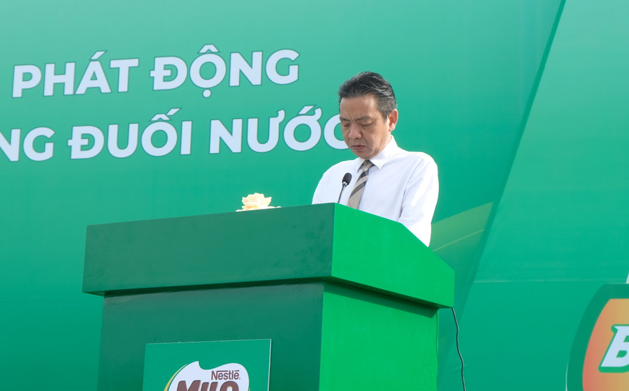 Thứ trưởng Bộ VH,TT&amp;DL Hoàng Đạo Cương phát biểu khai mạc buổi lễ.