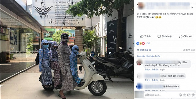 “Ninja mẹ chở 3 ninja con” chính là bức ảnh đang gây bão MXH khiến không ai là không cười đau ruột - Hình 2