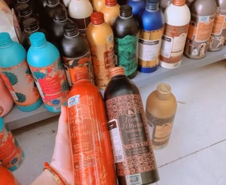 Sản phẩm sữa tắm Tesori d"Oriente bị làm giả. Ảnh: IT