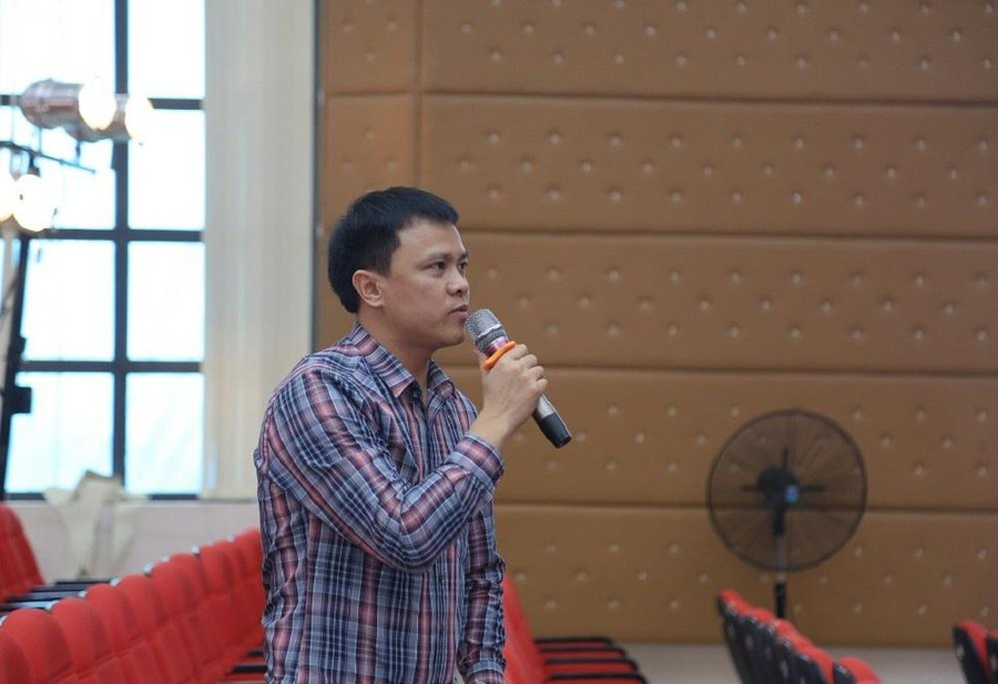 ThS Trần Hồng Anh, Phó Giám đốc Trung tâm số Đại học Thái Nguyên chia sẻ tại Hội thảo.