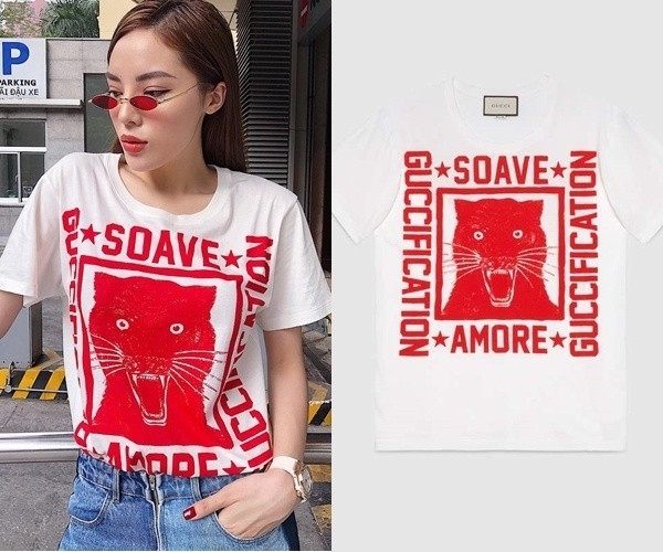 Những chiếc áo phông người dân bình thường không bao giờ dám mặc ảnh 7 Cũng đến từ nhà mốt Gucci nhưng item in hình hổ này lại có giá $620 ~ 14 triệu đồng.