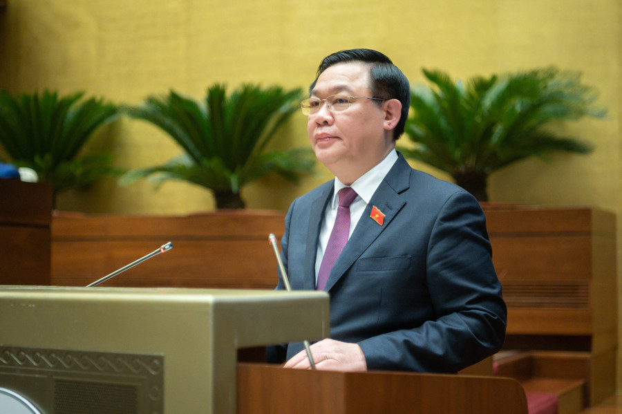 Chủ tịch Quốc hội Vương Đình Huệ nêu rõ, sau 4 ngày làm việc, Kỳ họp bất thường lần thứ 2 Quốc hội khoá XV đã hoàn thành toàn bộ chương trình đề ra. Chủ tịch Quốc hội Vương Đình Huệ nêu rõ, sau 4 ngày làm việc, Kỳ họp bất thường lần thứ 2 Quốc hội khoá XV đã hoàn thành toàn bộ chương trình đề ra.