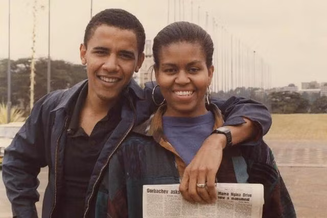 Obama và vợ ngày trẻ