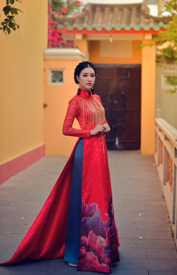 Hoa khôi Du lịch Huế 2016 làm nàng thơ với áo dài thướt tha ảnh 11