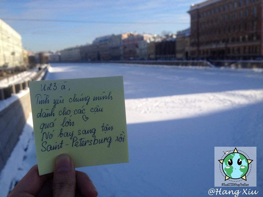 Cùng giới trẻ Việt “Đưa U23 đi khắp thế gian“ ảnh 6 Cùng giới trẻ Việt “Đưa U23 đi khắp thế gian“ ảnh 6