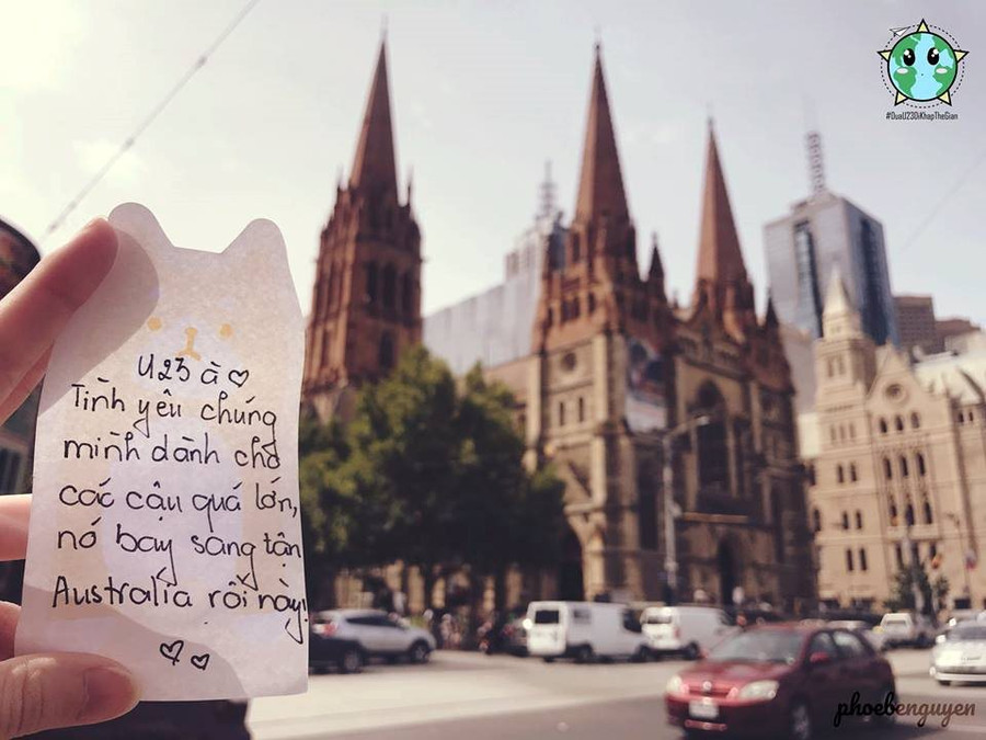 Cùng giới trẻ Việt “Đưa U23 đi khắp thế gian“ ảnh 9 Cùng giới trẻ Việt “Đưa U23 đi khắp thế gian“ ảnh 9